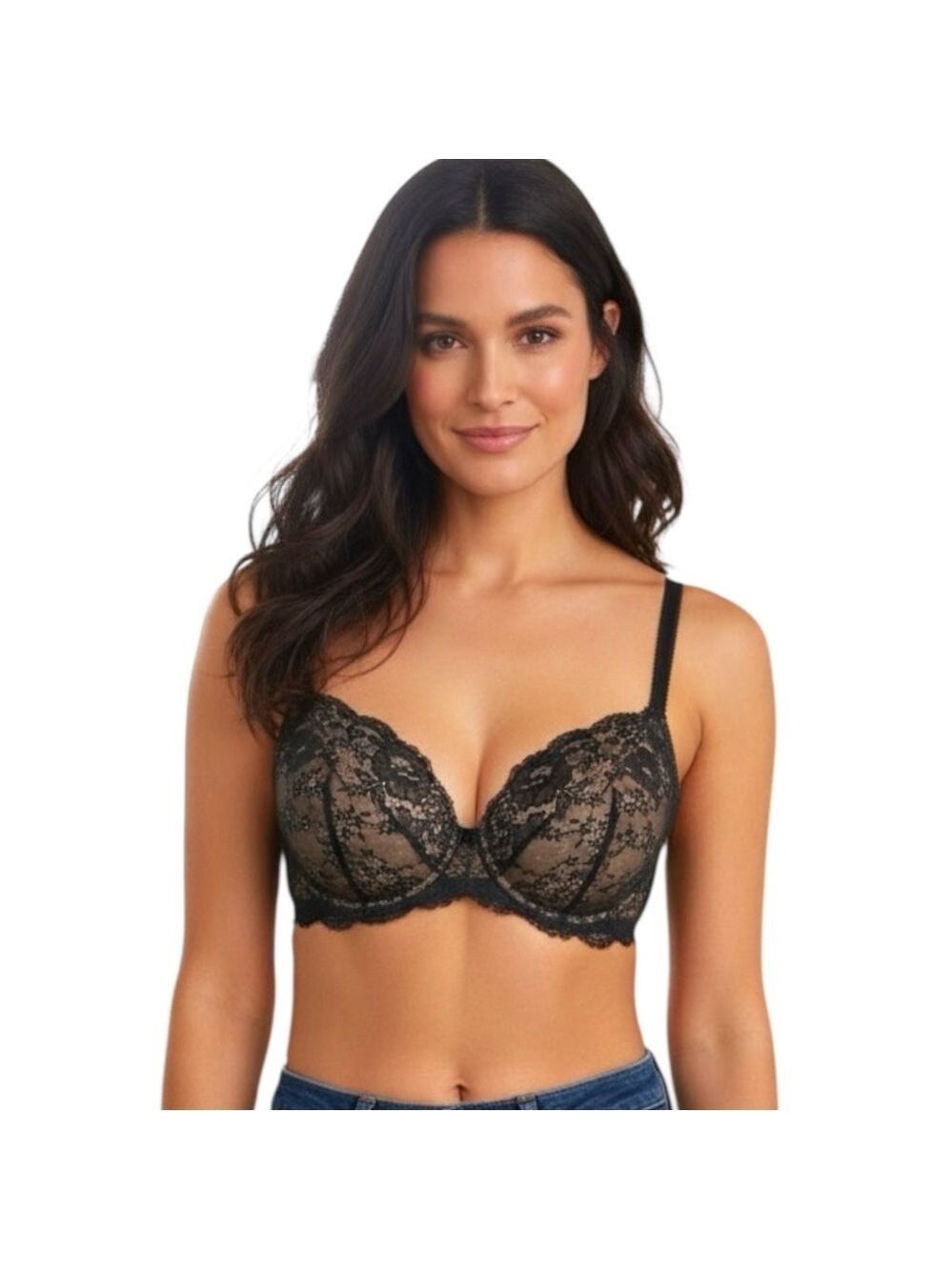 Victoria’s Secret Black Lace Bra Size 34DD
